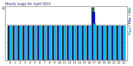 Hourly usage for April 2024